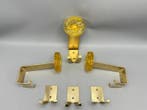 Set kapstokhaken - Metaal, kunststof - Mid century