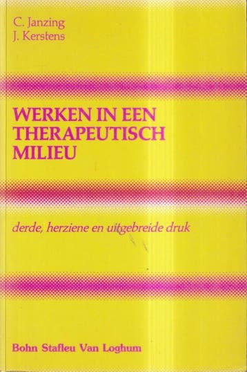 WERKEN IN EEN THERAPEUTISCH MILIEU - J. Kerstens, Verzenden, Gelezen, J. Kerstens