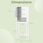 LIVSK Toiletrek - Ruimtebesparend met Verstelbare Planken -, Verzenden, Nieuw