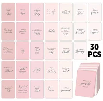 30 Motivatie kaarten - inspiratie kaartjes - positieve ka..., Ophalen of Verzenden, Nieuw