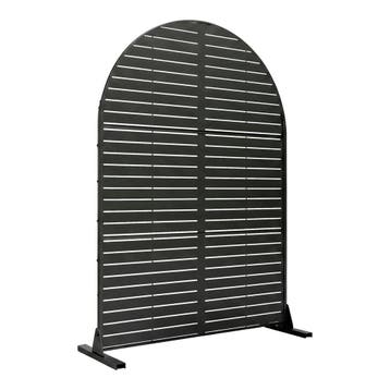 Tuinscherm Nodepp privacyscherm 180x90x40 cm zwart casa.pro, Verzenden, Nieuw
