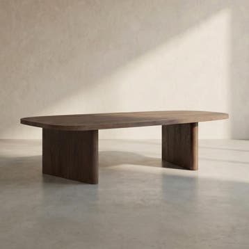*WOONWINKEL* Organische Salontafel Mocca, Huis en Inrichting, Tafels | Salontafels, Verzenden, Nieuw