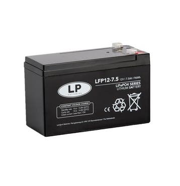 Landport (LP) Lithium accu LFP V12,8-7,5 LiFePo4 12 volt 7,5, Caravans en Kamperen, Caravan accessoires, Ophalen of Verzenden