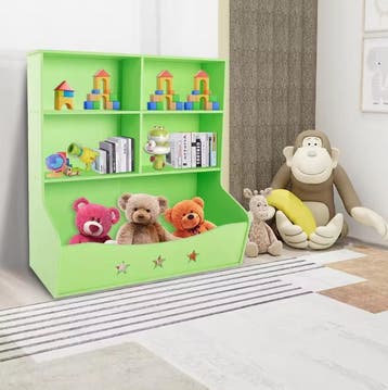 3-Laags Kinderboekenkast met Opbergorganisator, Verzenden, Nieuw