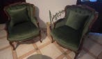 Fauteuil (2) - Walnoot - set fauteuils in Luigi-stijl, Antiek en Kunst, Curiosa en Brocante
