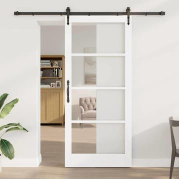 vidaXL Schuifdeur ORKDAL 93 x 211 cm Massief grenenhout en, Doe-het-zelf en Verbouw, Deuren en Horren, Verzenden, Nieuw