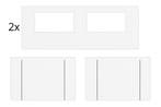 Zijwandenset voor Easy up 3×6 m Heavy duty Wit (Partytenten, Verzenden, Nieuw, 2 meter of meer, Partytent