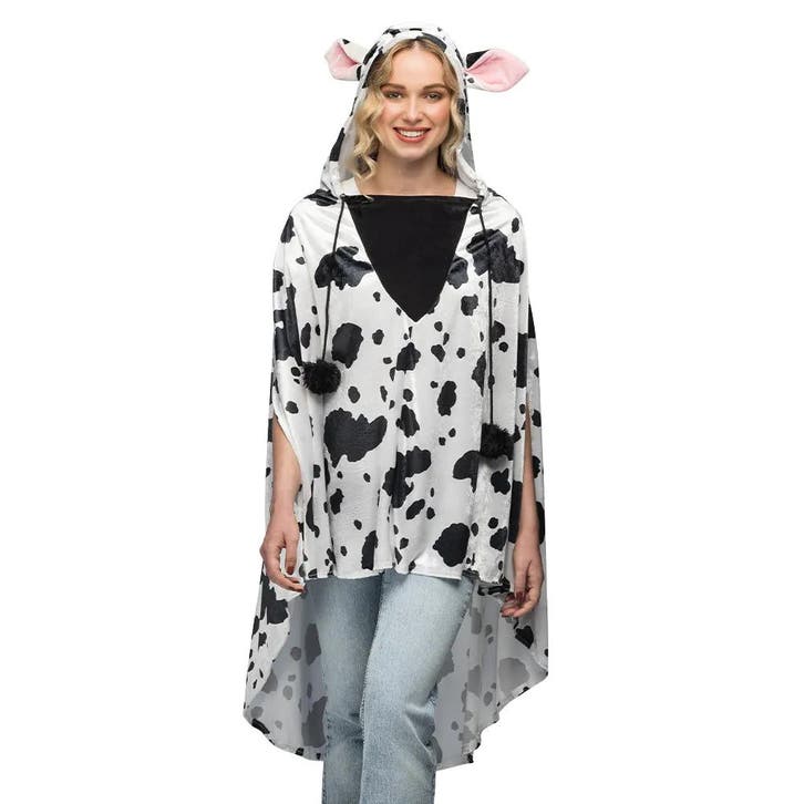 Poncho Koeienprint Volwassenen, Kleding | Dames, Carnavalskleding en Feestkleding, Nieuw, Ophalen of Verzenden