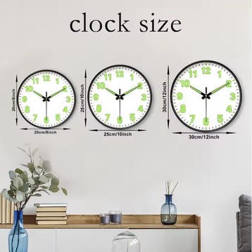 Minimalistische Lichtgevende Wandklok Stille Quartz Muurklok, Verzenden, Nieuw