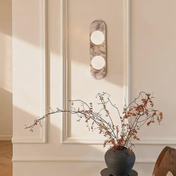 Luxe Marmeren Wandlamp met LED en Natuursteen - Sfeervolle V, Verzenden, Nieuw