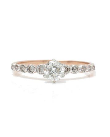 Verlovingsring - 14 karaat Roségoud - 0.76ct. tw. Diamant