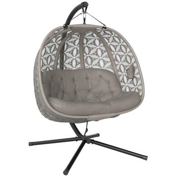 Opvouwbare Hangstoel Met Frame Voor 2 Personen, Hangmand Met, Verzenden, Nieuw
