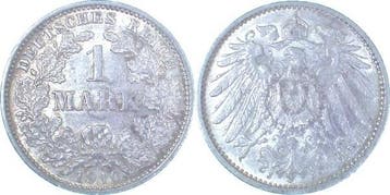 Duitsland 1 Mark 1910 J J 017 Kaiserreich zilver, Verzenden