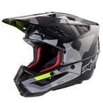 Alpinestars S-M5 Rover 2 Helm Ece 22.06 Donkergrijs Geel, XXL, Nieuw met kaartje, Overige merken, Offroadhelm