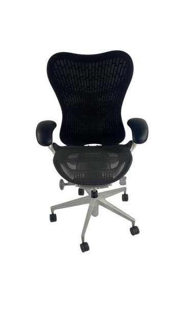 Herman Miller Mirra 2 Butterfly Studio, refurbished, Verzenden, Zwart, Zo goed als nieuw, Bureaustoel