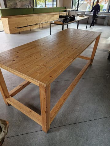Eettafel boerentafel abdijtafel landelijke tafel 240x90 cm,, Huis en Inrichting, Ophalen of Verzenden, Gebruikt