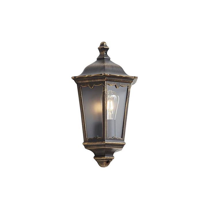 Klassieke buiten wandlantaarn antiek goud IP44 - Havana half, Tuin en Terras, Buitenverlichting, Nieuw, Staal, Verzenden