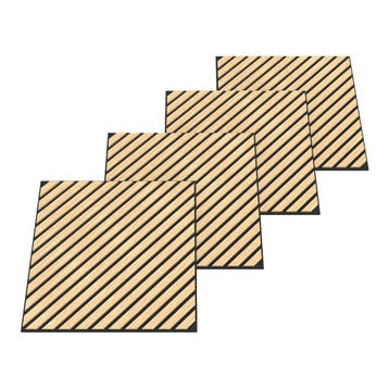Akoestisch wandpaneel Vang 12 stuks 4,32 m² diagonaal eiken, Verzenden, Nieuw