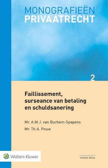Faillissement surseance van betaling en schuld 9789013147506, Zo goed als nieuw