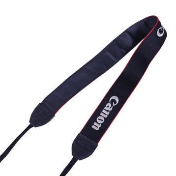 Canon Camera Neck Strap - Zwart/Rood - 4cm, Verzenden, Zo goed als nieuw