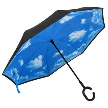 vidaXL Paraplu C-handgreep 108 cm zwart, Verzenden, Nieuw