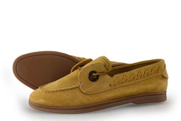 Stefano Lauran Loafers in maat 42 Geel, Kleding | Dames, Verzenden, Geel, Overige typen, Zo goed als nieuw