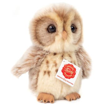 Uil knuffel - zachte pluche - lichtbruin - 16 cm - vogels, Verzenden, Nieuw