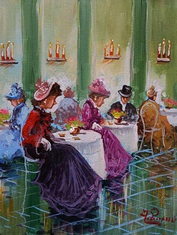 A. Pecorelli (XX) - Caffè a Paris