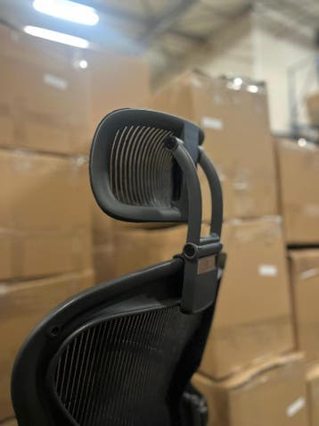 Hoofdsteun Herman Miller Aeron - Geschikt Voor Alle Maten, Verzenden, Zwart, Nieuw, Bureaustoel