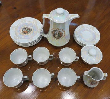JL Menau - Koffieservies (23) - Porselein - JLMENAU Graaf