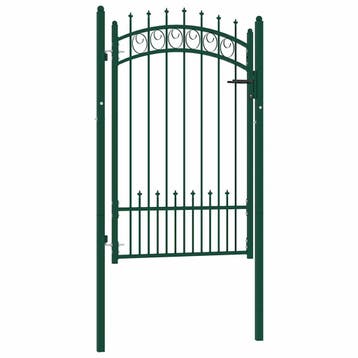 vidaXL Hekpoort EMMEN met stalen pinnen 104x117 cm groen, Verzenden, Nieuw