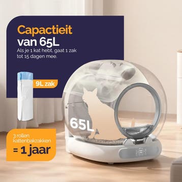 2dekans | Viervoeter Fresh 3 Zelfreinigende Kattenbak - Met, Ophalen of Verzenden, Zo goed als nieuw
