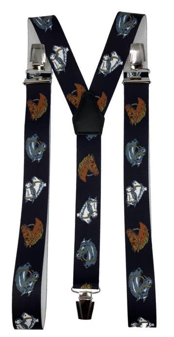 Bretels Paarden Midnight Blue met extra sterke clips, Verzenden, Nieuw