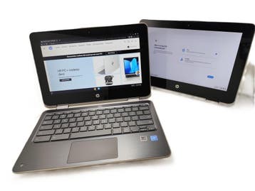 HP x360 G2 EE Chromebook 11.6 Touchscreen | Intel Celeron, Qwerty, Verzenden, Touchscreen, 32 GB of minder