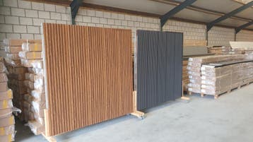 Sandwichpaneel 16mm Isolerend PU foam, Rhombus profiel, Nieuw