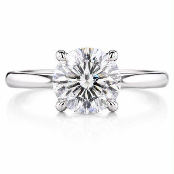 Ring - 14 karaat Witgoud - 2.06ct. tw. Diamant (Lab-grown) -, Nieuw