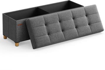 Opbergpoef - zitbank - 110 cm - Opbergpoef met deksel -, Verzenden, Nieuw
