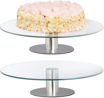 Draaiplateau taart 30cm | 2 stuks | Tweedekansje | OP=OP, Ophalen of Verzenden, Zo goed als nieuw