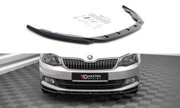 Voorspoiler V.2 Skoda Fabia MK3 Glans Zwart Maxton, Ophalen of Verzenden, Nieuw