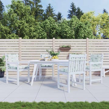 vidaXL Buiten Kussen 100 x 50 x 7 cm 100% polyester, Verzenden, Nieuw, Wit