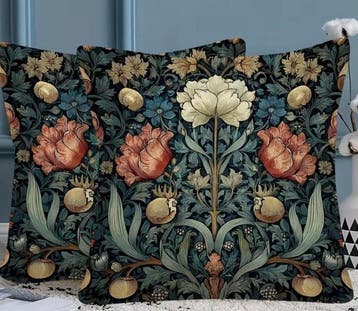 Kussenhoezen in William Morris-stijl - Kussen (2), Antiek en Kunst