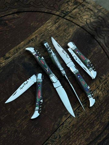 Keukenmes - Kitchen knife set - Laguiole Bougna Met Bee