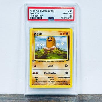 Pokémon Graded card - 1st Edition Diglett - Base Set 47 –, Nieuw