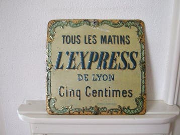 Reclamebord - LExpress de Lyon - Tin