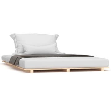 Houten Bed 140x200 Rustiek | Laatste Stuk!, Overige kleuren, Rustiek, Tweepersoons, Zo goed als nieuw