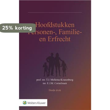 Hoofdstukken personen-, familie- en erfrecht 9789013149340, Verzenden, Gelezen, T.J. Mellema-Kranenburg