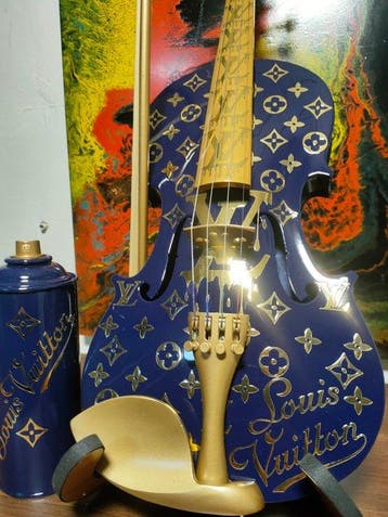 fp pop art - Louis vuitton violon et Capsule 60cm Bleu Nuit