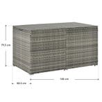 Opbergbox Ikaria 950 ltr grijs gemeleerd, Verzenden, Nieuw