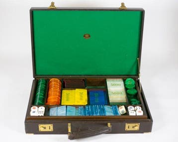 Bordspel - Dal Negro Treviso - Valigetta da gioco vintage