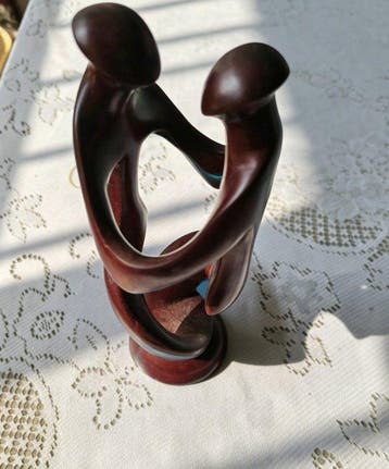 Beeldje - African Tribal Wood Art - Hout, Antiek en Kunst
